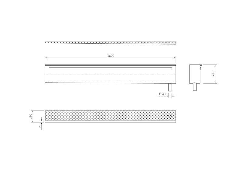 NIX nerezová vanová kapsa, 160cm, instalace do rohu 72461